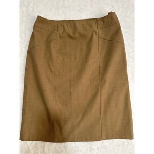 Coldwater Creek Womens Brown Knee Length Skirt Size 8 Career Casual